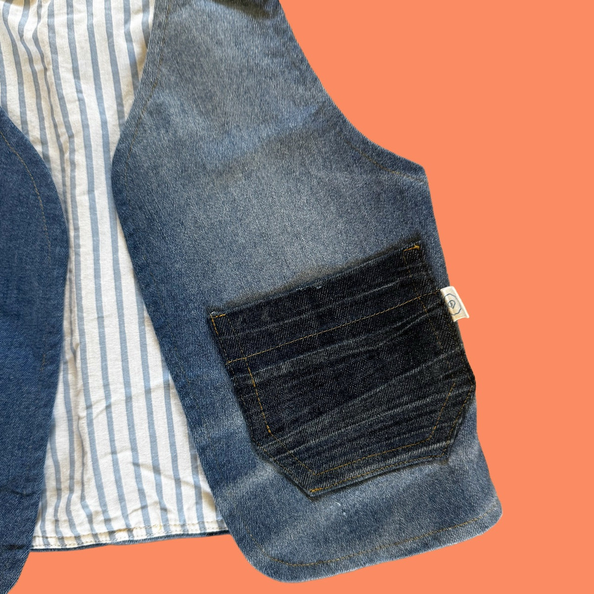 The Adventurer Denim Vest- M/2T
