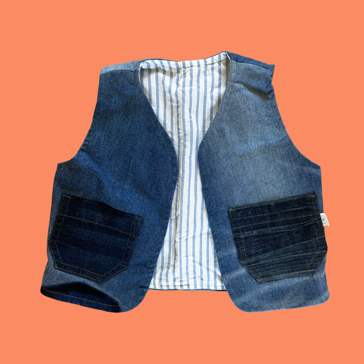 The Adventurer Denim Vest- M/2T